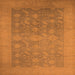 Square Oriental Orange Industrial Rug, urb2110org