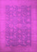 Machine Washable Oriental Pink Industrial Rug, wshurb2110pnk