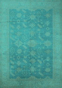 Oriental Turquoise Industrial Rug, urb2110turq