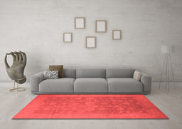 Industrial Red Washable Rugs