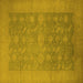 Square Oriental Yellow Industrial Rug, urb2110yw