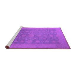 Sideview of Machine Washable Oriental Purple Industrial Area Rugs, wshurb2110pur