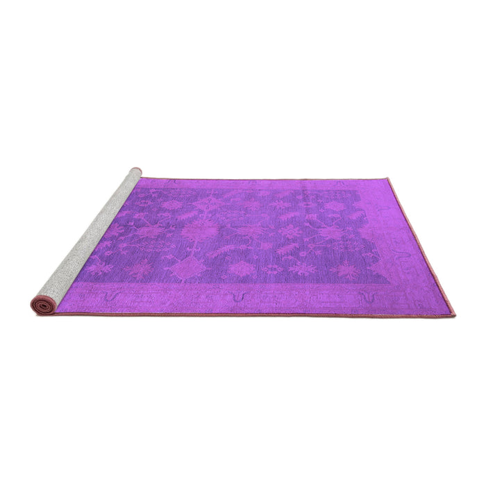 Sideview of Machine Washable Oriental Purple Industrial Area Rugs, wshurb2110pur