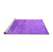 Sideview of Machine Washable Oriental Purple Industrial Area Rugs, wshurb2111pur