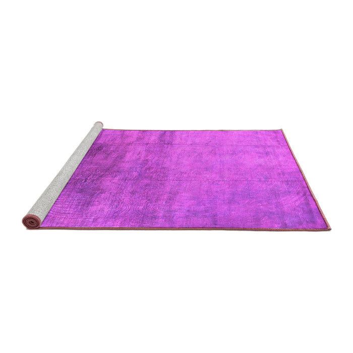 Sideview of Machine Washable Oriental Pink Industrial Rug, wshurb2111pnk
