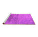 Sideview of Machine Washable Oriental Pink Industrial Rug, wshurb2111pnk