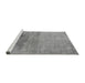 Sideview of Machine Washable Oriental Gray Industrial Rug, wshurb2111gry