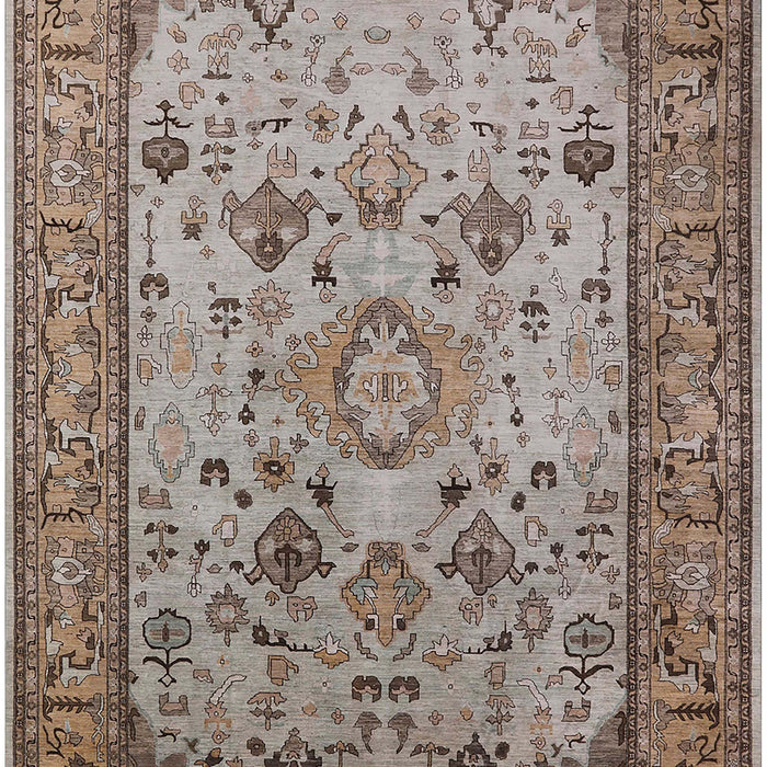 Machine Washable Industrial Modern Sepia Brown Rug, wshurb2112