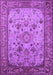 Machine Washable Oriental Purple Industrial Area Rugs, wshurb2112pur