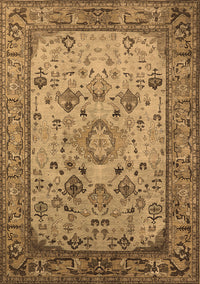 Oriental Brown Industrial Rug, urb2112brn