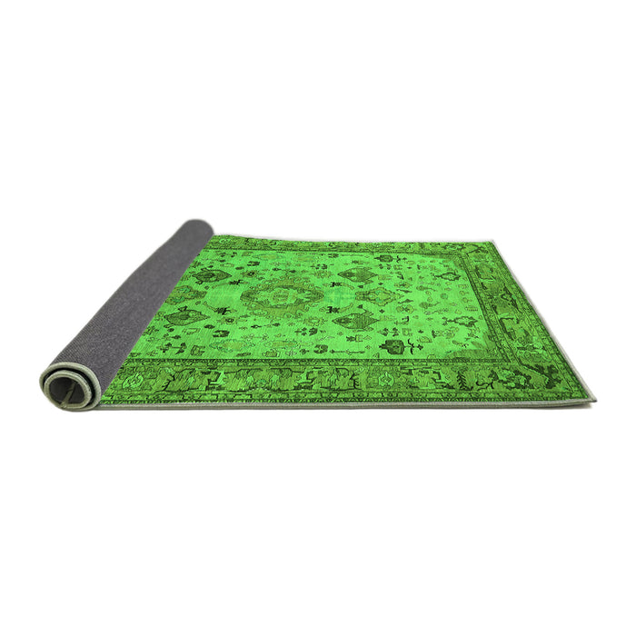Sideview of Oriental Green Industrial Rug, urb2112grn