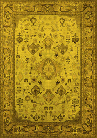 Oriental Yellow Industrial Rug, urb2112yw