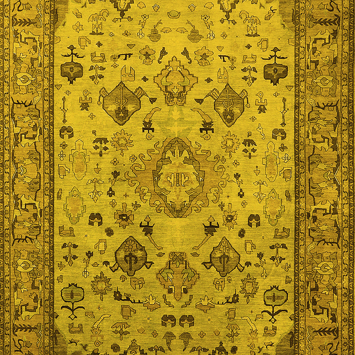 Oriental Yellow Industrial Rug, urb2112yw