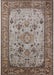 Mid-Century Modern Reddish Brown Oriental Rug, urb2112