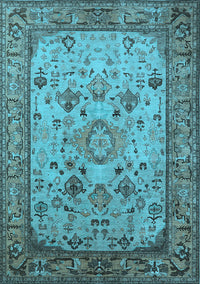 Oriental Light Blue Industrial Rug, urb2112lblu