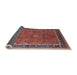 Sideview of Mid-Century Modern Light Copper Gold Oriental Rug, urb2113