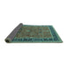 Sideview of Oriental Turquoise Industrial Rug, urb2113turq