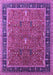 Machine Washable Oriental Purple Industrial Area Rugs, wshurb2113pur