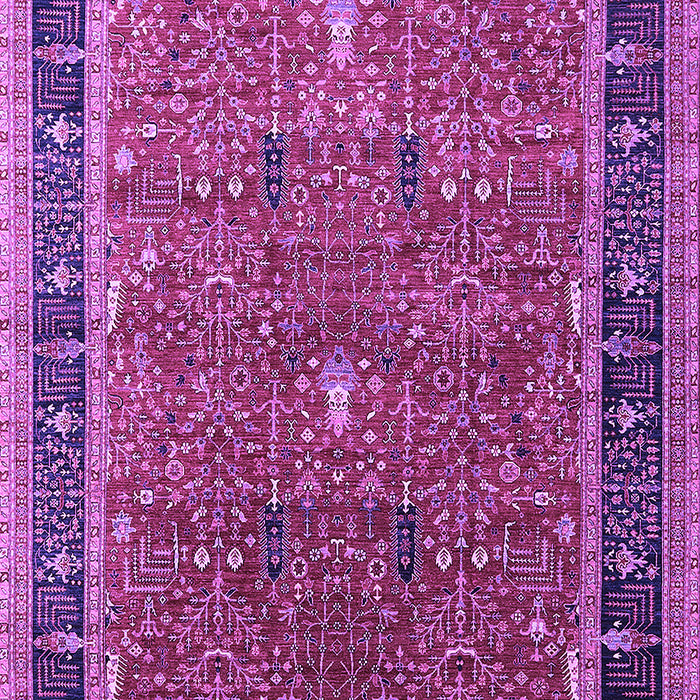 Machine Washable Oriental Purple Industrial Area Rugs, wshurb2113pur