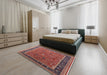 Machine Washable Industrial Modern Light Copper Gold Rug in a Bedroom, wshurb2113