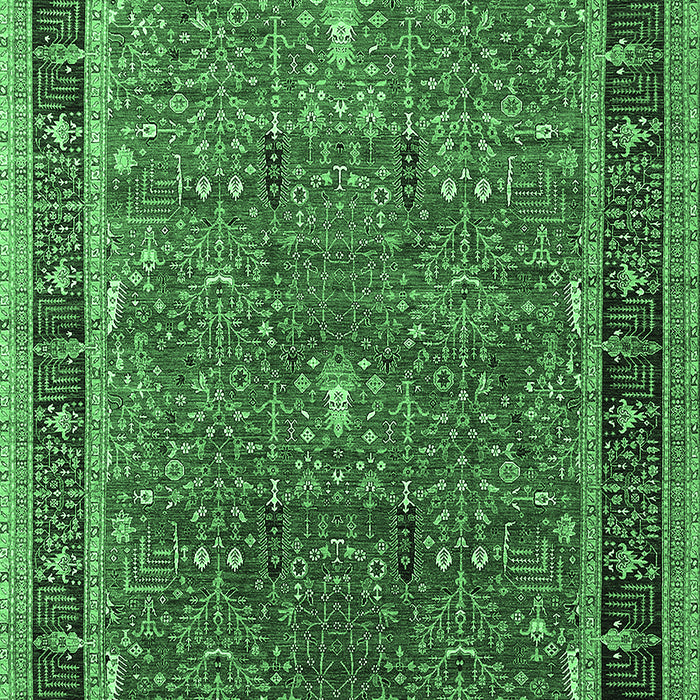 Oriental Emerald Green Industrial Rug, urb2113emgrn