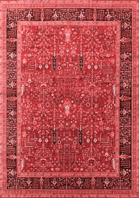 Oriental Red Industrial Rug, urb2113red