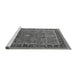 Sideview of Machine Washable Oriental Gray Industrial Rug, wshurb2113gry