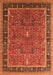 Machine Washable Oriental Orange Industrial Area Rugs, wshurb2113org