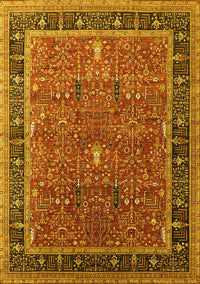 Oriental Yellow Industrial Rug, urb2113yw