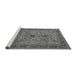 Sideview of Machine Washable Oriental Gray Industrial Rug, wshurb2114gry