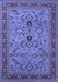 Oriental Blue Industrial Rug, urb2114blu