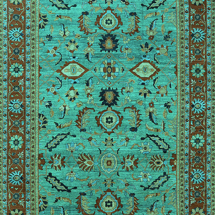 Oriental Turquoise Industrial Rug, urb2114turq