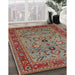 Mid-Century Modern Brown Oriental Rug in Family Room, urb2114