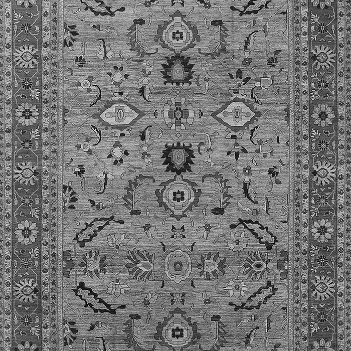 Machine Washable Oriental Gray Industrial Rug, wshurb2114gry