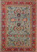 Mid-Century Modern Brown Oriental Rug, urb2114