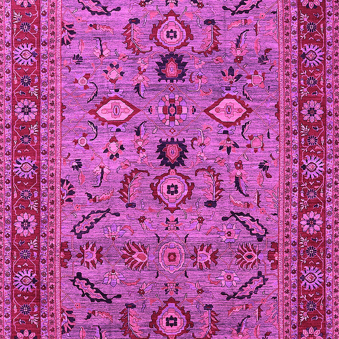 Machine Washable Oriental Pink Industrial Rug, wshurb2114pnk