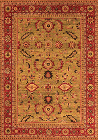 Oriental Orange Industrial Rug, urb2114org