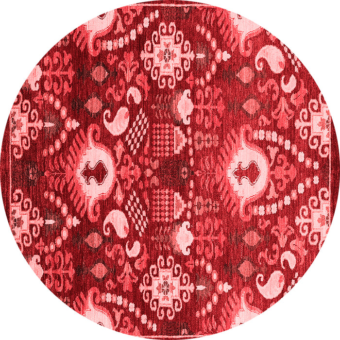 Machine Washable Oriental Red Industrial Rug, wshurb2115red