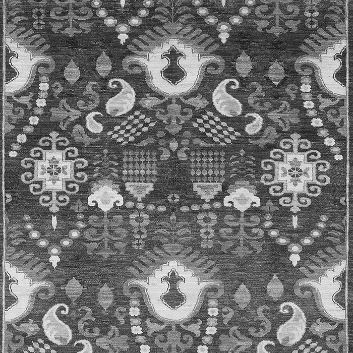 Machine Washable Oriental Gray Industrial Rug, wshurb2115gry