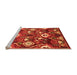 Sideview of Machine Washable Oriental Orange Industrial Area Rugs, wshurb2115org