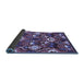 Sideview of Oriental Blue Industrial Rug, urb2115blu