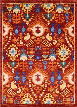 Mid-Century Modern Red Oriental Rug, urb2115