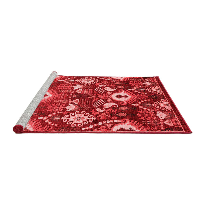 Industrial Red Washable Rugs