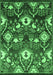 Oriental Emerald Green Industrial Rug, urb2115emgrn