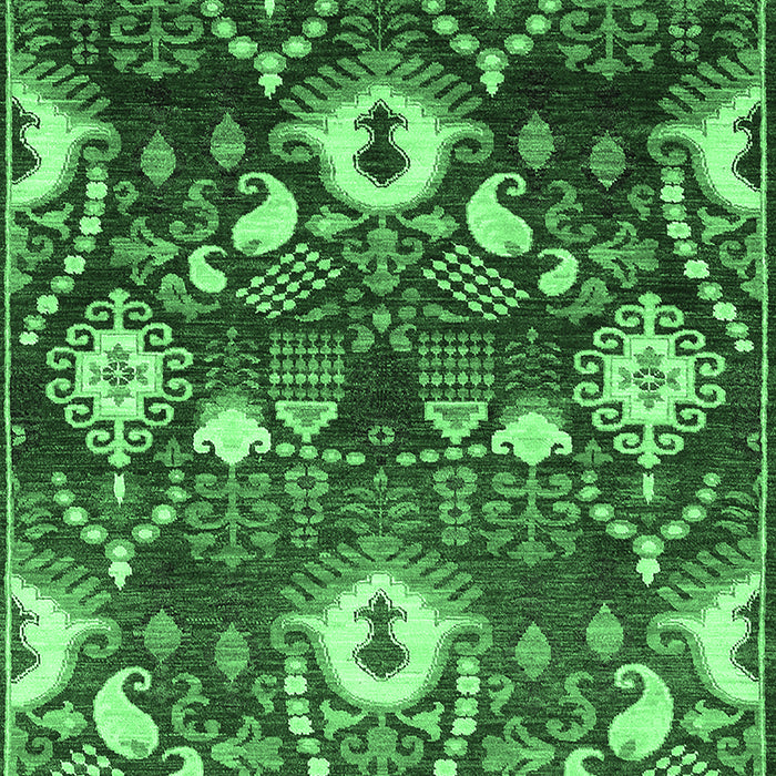 Oriental Emerald Green Industrial Rug, urb2115emgrn
