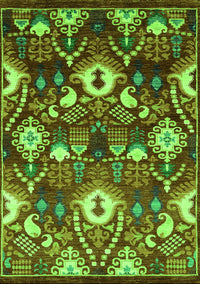 Oriental Green Industrial Rug, urb2115grn