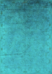 Oriental Turquoise Industrial Rug, urb2116turq