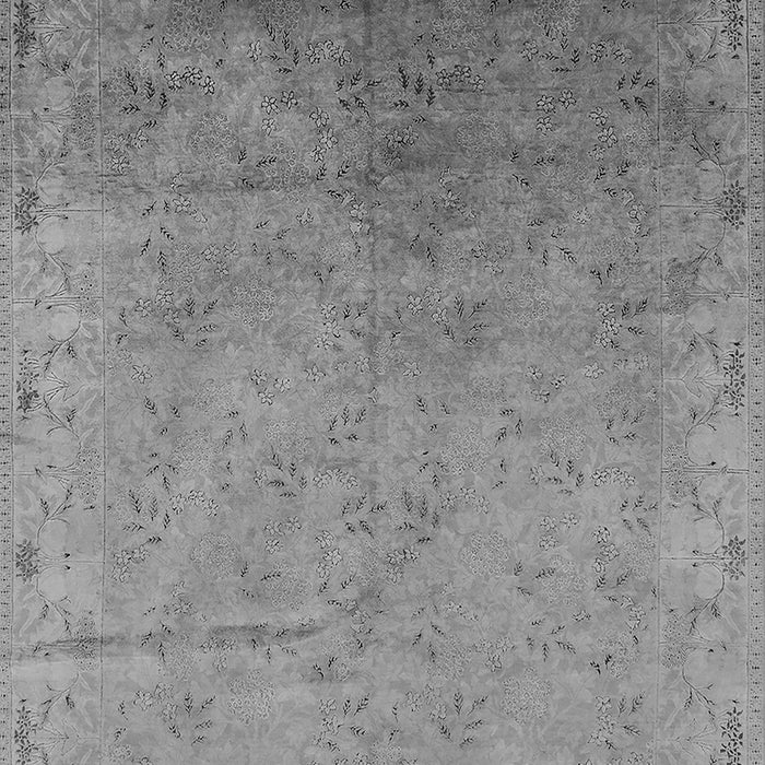 Machine Washable Oriental Gray Industrial Rug, wshurb2116gry