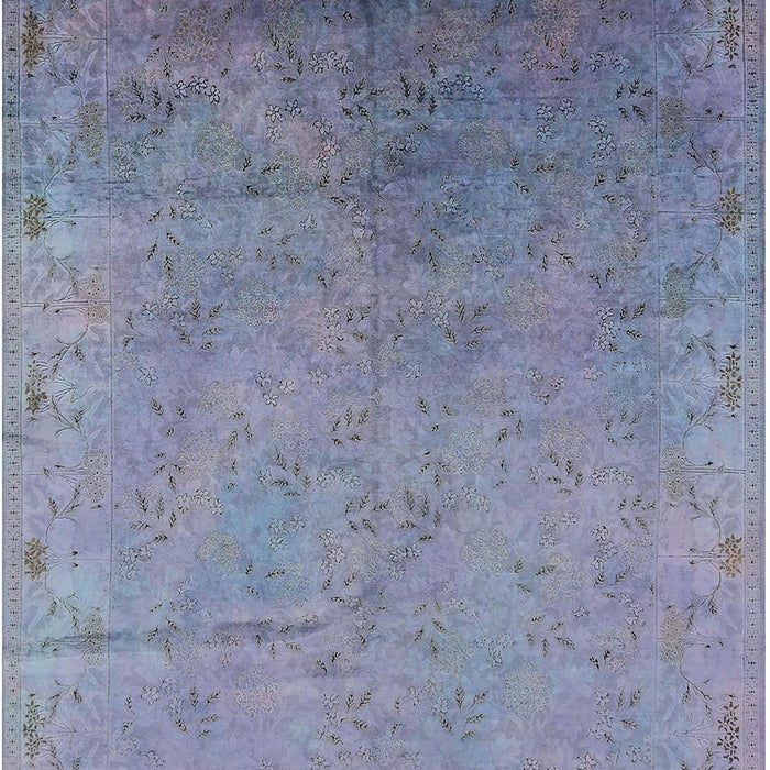 Machine Washable Industrial Modern Columbia Blue Rug, wshurb2116