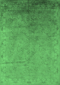 Oriental Emerald Green Industrial Rug, urb2116emgrn